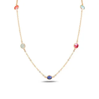 Renkli Taşlı Kolye